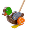 Bigjigs Toys Drevená kačica na tlačenie