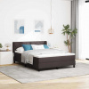 zahrada-XL Posteľ boxspring s matracom s matracmi Tmavohnedá 160 x 200 cm 3341177