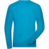 James & Nicholson | JN 1804, Pánske prac. tričko, dl. rukáv, modrá turquoise, XS