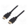 Cable HDCP 2.2,HDMI 2.1 HDMI plug,both sides PVC 1.5m black