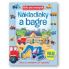 Kniha plná samolepiek Nákladiaky a bagre