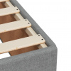 vidaXL Boxspring posteľ s matracom bledosivá 140x200 cm látka - Sivá - 207188-140803