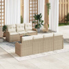 zahrada-XL Súprava záhradných pohoviek 8 pcs Beige, biela 3356083