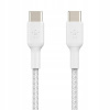 Belkin CAB004bt1MWH oplétaný USB-C - USB-C, 1m, bílý