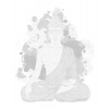 ZUTY Bodkovanie - MEDITUJÚCI ORANŽOVÝ BUDDHA Rámovanie: vypnuté plátno na rám, Rozmer: 80x100 cm