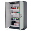Protipožiarna skriňa na nebezpečné látky asecos Select W-123-O, 3x polica, sivé dvere, One Touch