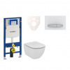 Siko Cenově zvýhodněný závěsný WC set Geberit do lehkých stěn / předstěnová montáž + WC Ideal Standard Tesi 111.300.00.5NF8