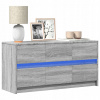 VidaXL TV skrinka s LED, sivý dub sonoma, 100x34x50 cm
