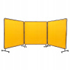 VEVOR Parasol Spawalniczy Ze Ramą Żółty 3 Panele 1,8x1,8M Wodoodporność