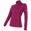 Sensor Merino Active Stand-up Zip dámske tričko s dlhým rukávom lila L