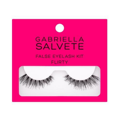 Gabriella Salvete False Eyelash Kit Flirty sada umelé mihalnice 1 pár + lepidlo na mihalnice 1 g