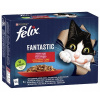 Felix Fantastic kura, hovädzí, králík a jahňací v želé 12 x 85 g