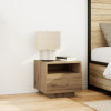 vidaXL Nočné stolíky s LED svetlami 2 ks Artisan dub 40x39x37 cm 863069