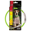 Obojok DOG FANTASY LED nylon zelený S-M 1 ks