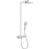 Hansgrohe Sprchový systém Raindance Select E na stěnu s termostatickou baterií bílá/chrom 27282400