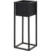 Petromila vidaXL H&S Collection Kvetináč na stojane kovový čierny 60 cm