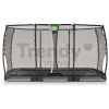 Trampolína s ochrannou sieťou Allure Premium ground Exit Toys prízemná 214*366 cm čierna