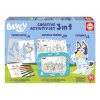 Kreatívne kreslenie s tabletom Colour & Frame Bluey Activity Set Educa vyfarbi si psíka s 24 predlohami nálepkami a 6 voskovkami od 3 rokov EDU19887
