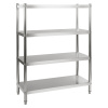 Royal Catering Nerezový regál - 120 cm RCER-120