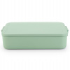 BRABANTIA MAKE & TAKE 2 l - tesniaci bento obedár bez BPA s vložkou a mini nádobou, jadeitovo zelený