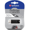 Verbatim USB flash disk, 3.0, 32GB, Store,N,Go PinStripe, čierny, 49317