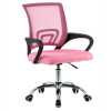 Tempo Kondela Kancelárska stolička, ružová/čierna, DEX 4 NEW
