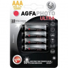 AgfaPhoto Ultra alkalická batéria 1.5V, LR03/AAA, blister 4ks AP-LR03U-4B