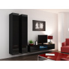 Obývacia stena Vigo 19 (čierna/čierny lesk)