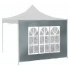Cattara Bočnice pro párty stan WINDOW 2x3m 420D šedá WATERPROOF