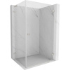 Mexen Lunar-B L pravý výklopný sprchový kút 95 x 80 cm, číre sklo, brúsená oceľ, 832L-095-080-97-00-P