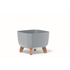 kvetináč 29cm GRACIA SQUARE DGQL300-443U svetlo sivý plastový PROSPERPLAST