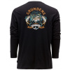 Grundéns Tričko Tuna Tattoo LS T-Shirt Black - M