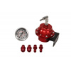 Regulátor tlaku paliva TurboWorks Racing AN6 + manometer červený - CN-FP-025