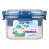 Sistema TO GO Dóza na desiatu s miskou 400 ml, modrá