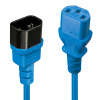 Lindy počítačový napájecí kabel, 0,5 m, modrý (30470)