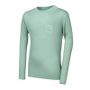 SENSOR MERINO DF LOGO UP juniorské tričko dl.rukáv basil green Veľkosť: 140