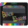 FAREBNÉ CERUZKY - FABER CASTELL - BLACK EDITION - PLECHOVÉ PÚZDRO | 100 KS
