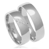 VIPgold Svadobné obrúčky O8259 - biele zlato Dámska / Pánska / Pár: iba dámska obrúčka, Kamene: Diamant