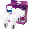 PHILIPS SADA 2x LED Žiarovka E27 10,5W = 100W 4000K NEUTRÁLNA 1521lm A60