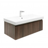 Swiss aqua technologies Koupelnová skříňka s baterií a umyvadlem SAT Evolution 1 98x30x44,8 cm ořech mat SATEVO100NAU1B