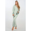 Momenti Per Me Luxusné pyžamo na gombíky Momenti Per Me Pure Harmony, Veľkosť S, Farba mätová
