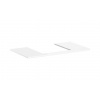 Hansgrohe Xelu Q - Doska pod umývadlo 98x55 cm, výrez uprostred, lesklá biela 54095050
