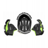 Lícnica a klobúk pre prilby Cross Cup Two/Sonic, CASSIDA (čierna/sivá/žltá fluo) XL