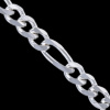 Silver.ag Retiazka strieborná, 1002-100 3+1 Figaro CHR11 D/C Dĺžka: 60cm C1198