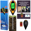 Tester substrátu - Vodca pôdne kyseliny 4in1 (Merač kyslosti PÔDY 4v1 PRÍRUČKA ZÁHRADNÝ METER TESTER PÔDY PH ZEME)