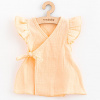 Letné dojčenské mušelínové šaty New Baby Leny peach Farba: Podľa obrázku, Veľkosť: 62 (3-6m)
