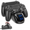 Nabíjačka Dobe pre 2 ovládače PS4, čierna