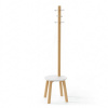 Vešiak so stoličkou Pillar Stool Natural 167x50 cm
