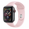 SES Silikónový remienok pre chytré hodinky Apple Watch SE 40 mm (2022) - svetlo ružový 16012