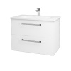Dreja Umývadlová skrinka GIO SZZ2 80 - M01 Biela mat / Úchytka T03 / M01 Biela mat